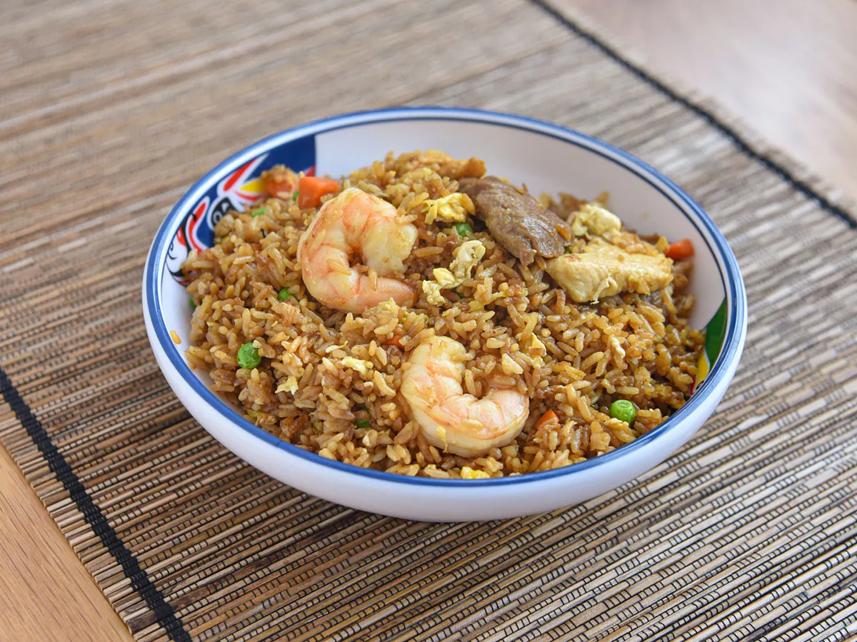 House special fried rice with shrimp, beef and chicken at No 1 Chinese Restaurant in Chesapeake